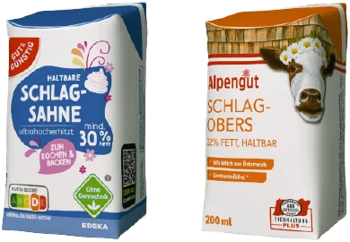 Berglandmilch case study: Schlagsahne & Schlagobers (photo)