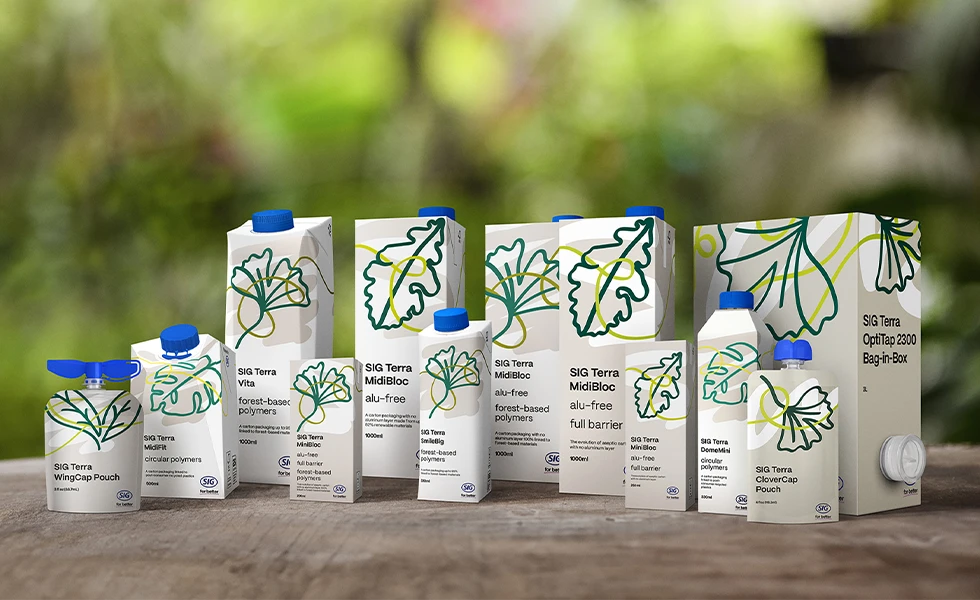 SIG packaging lined up (photo)