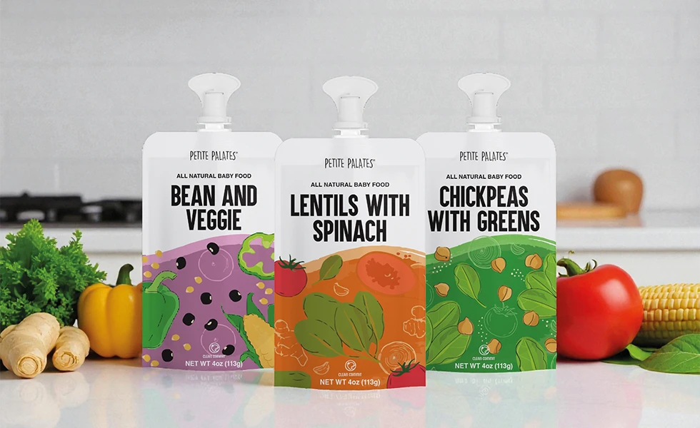 Petite Palates baby meals in SIG’s aseptic spouted pouches (photo)